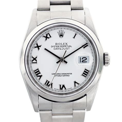 rolex white roman numeral dial|rolex datejust roman numerals.